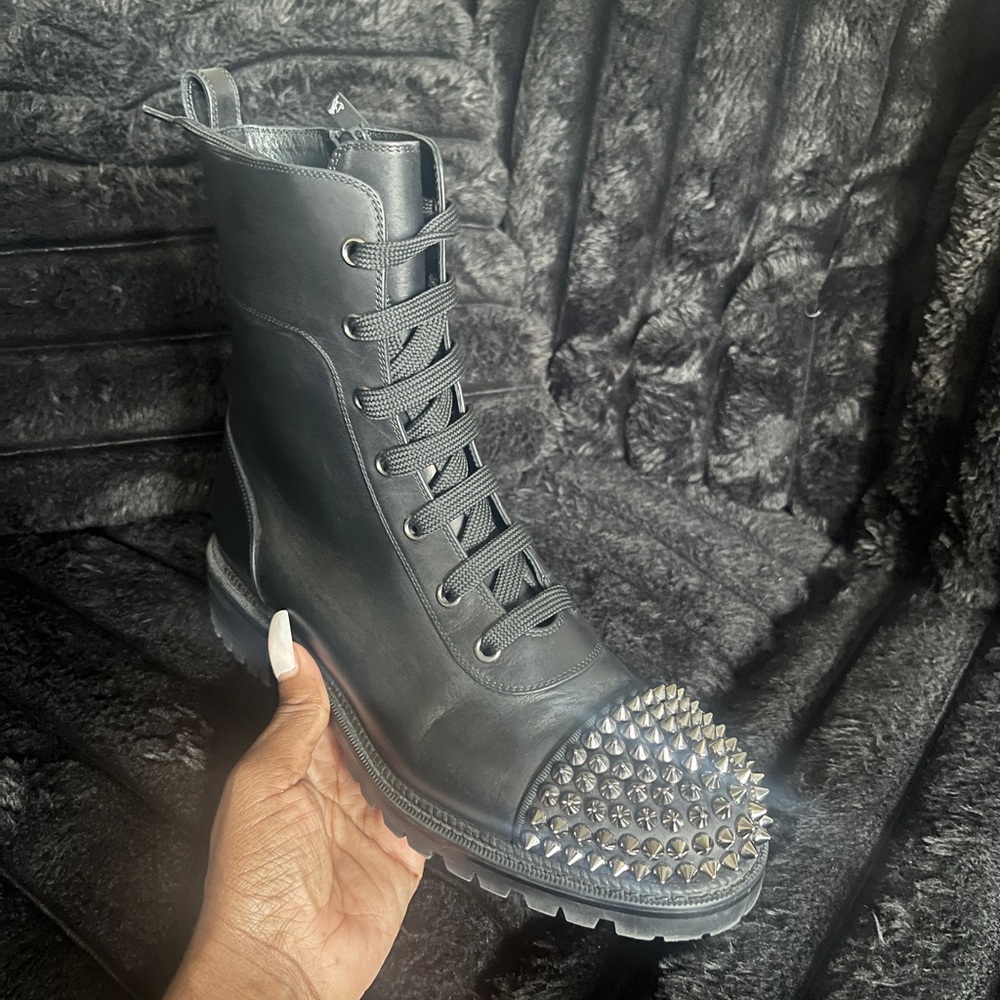 Christian Louboutin leather Combat Boots - Picture 7 of 7